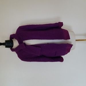 OSCAR DE LA RENTA vintage purple boucle cardigan